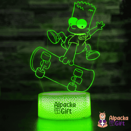 Lampi 3D Animale - Lampa 3D -Simpson Bart