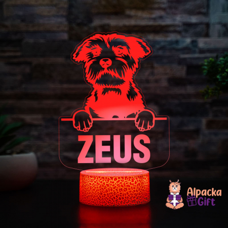 Lampă 3D Standard Schnauzer [1]