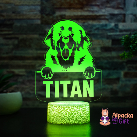 Rase de Caini - Lampă 3D Tibetan Mastiffs