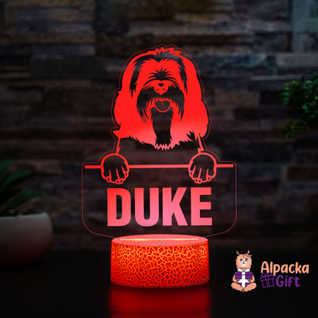 Lampă 3D Tibetan Terrier [1]