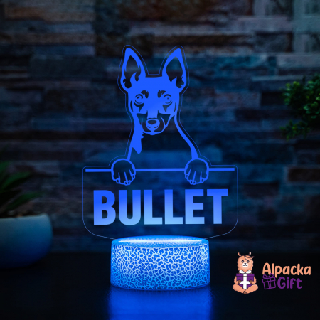 Rase de Caini - Lampă 3D Toy Fox Terrier