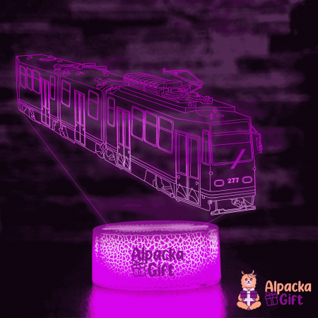 Lămpi 3D - Lampă 3D - Tramvai