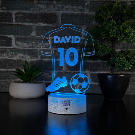 Fotbal - Lampă 3D - Tricou de Fotbal