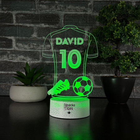 Lampă 3D - Tricou de Fotbal [2]