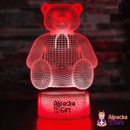 Lampi 3D Animale - Lampă 3D Ursuleț