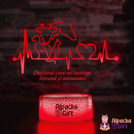 Doctori/Personal Medical - Lampă 3D - Veterinar