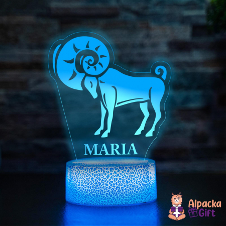 Horoscop - Lampă 3D - Zodia Berbec