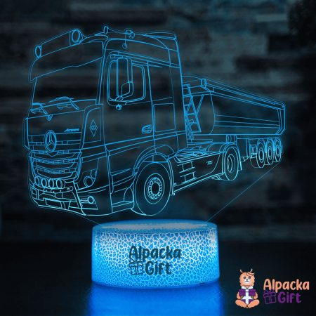 Pentru Meserii - Lampă 3D - Mercedes Actos 1853 - Camion
