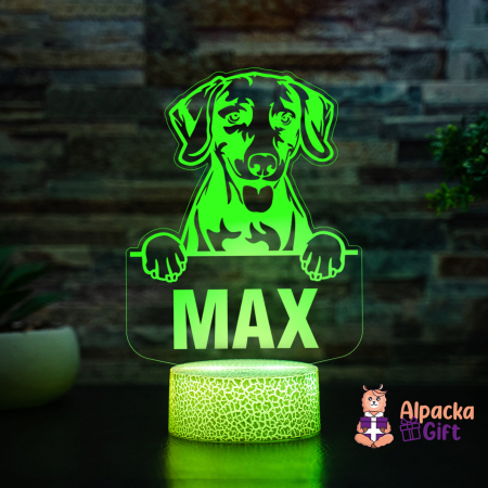 Lampă 3D Weimaraner [3]