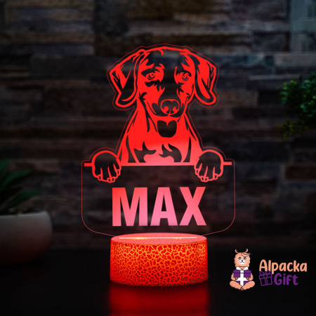 Lampă 3D Weimaraner [1]