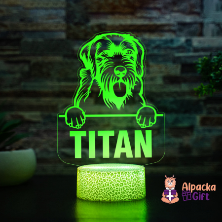 Lampă 3D - Wirehaired Pointing Griffon [3]