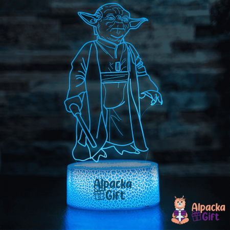 Personaje si Supereroi - Lampă 3D Yoda 2