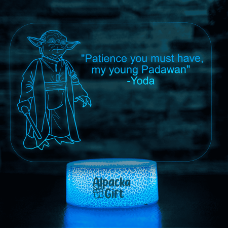 Lampi 3D Diverse - Lampă 3D - Yoda 43