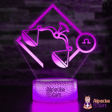 Horoscop - Lampă 3D - Zodia Balantă 2
