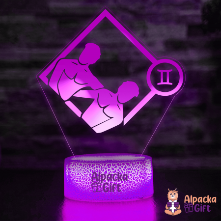 Horoscop - Lampă 3D Zodia Gemeni 2