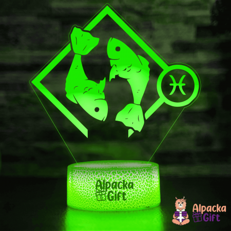 Horoscop - Lampă 3D - Zodia Pești 2
