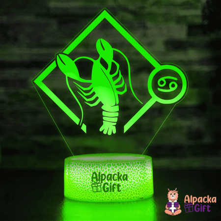 Horoscop - Lampă 3D - Zodia Rac 2