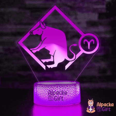 Horoscop - Lampă 3D Zodia Taur