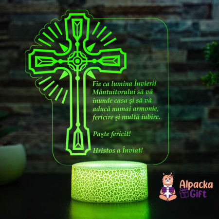 Lampă 3D - Cruce 2 [5]