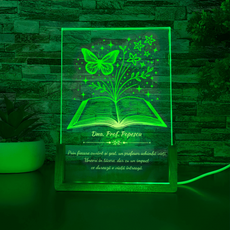 Lampi 3D Diverse - Lampa LED - Carte cu Fluturi