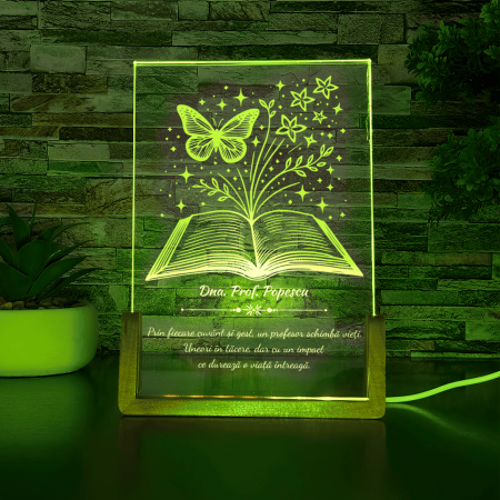 Lampa LED - Carte cu Fluturi [3]