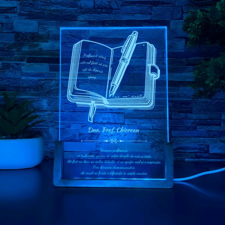 Lampi 3D Diverse - Lampa LED - Carte cu pix