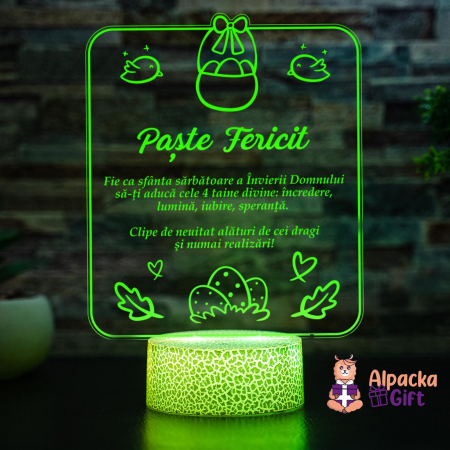 Lampă 3D - Paște Fericit [5]