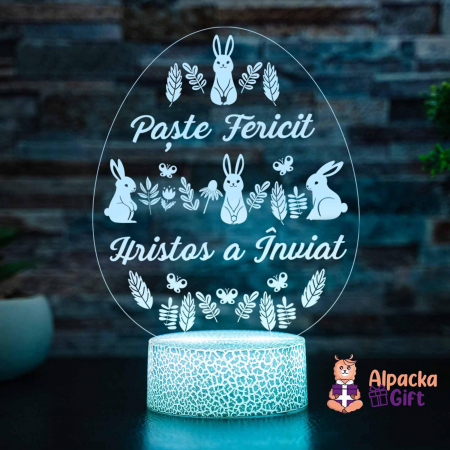 Cadouri de Paște - Lampă 3D - Ou de Paște 1