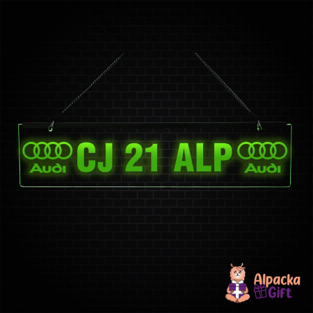 Placheta LED - Audi + Nr. Înamtriculare [1]