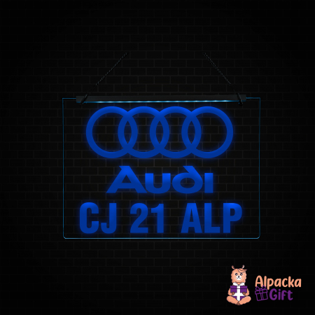 Placheta LED - AUDI + Numar de inmatriculare [1]