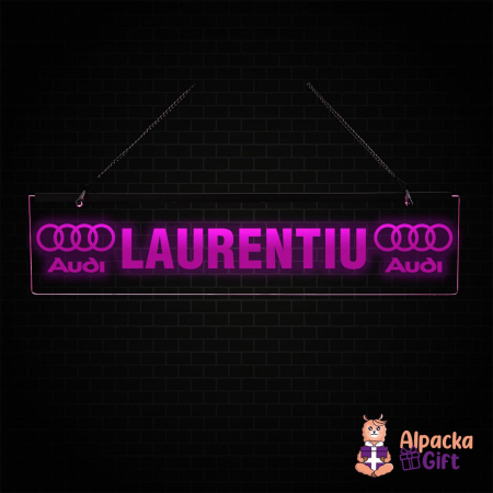 Placheta LED - Audi + Nume [3]