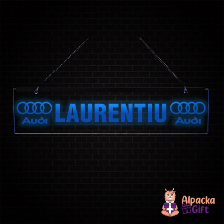 Placheta LED - Audi + Nume [1]