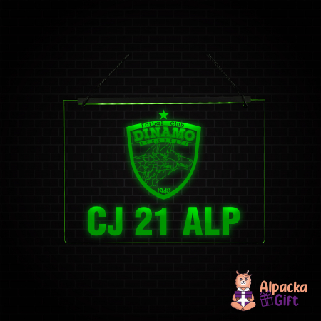 Placheta LED - Dinamo Bucuresti + Nr Inmatriculare [1]