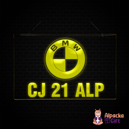 Camioane/Tiruri - Placheta LED - BMW + Numar de inmatriculare