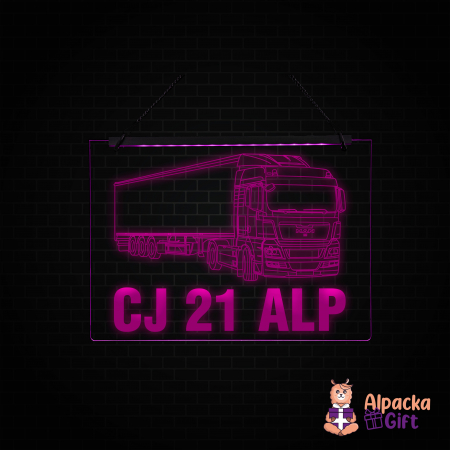 Cu Camioane/Tiruri - Placheta LED - Camion MAN TGX 18 440 + Nr Inmatriculare