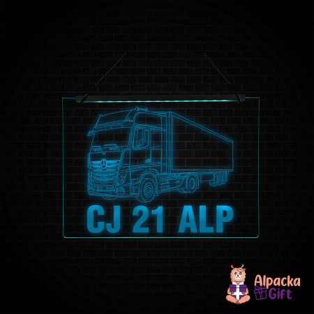 Placheta LED - Camion Mercedes Actros + Nr Inmatriculare [2]