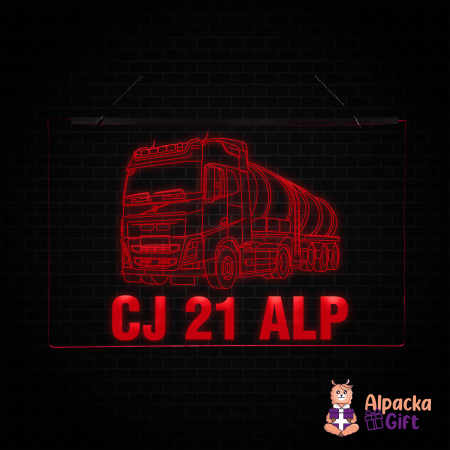 Placheta LED - Cisterna VOLVO + Nr Inmatriculare [1]