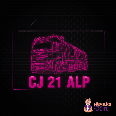 Placheta LED - Cisterna VOLVO + Nr Inmatriculare [4]