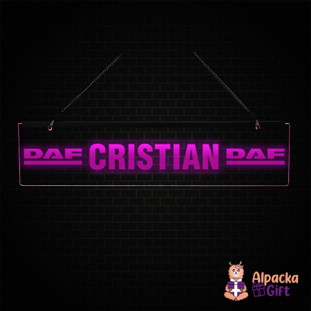 Placheta LED - DAF + Nume [3]