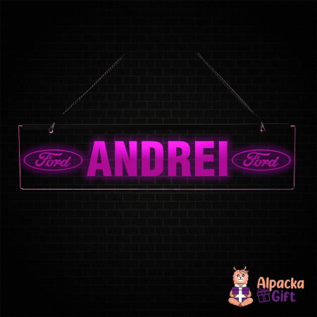 Placheta LED - Ford + Nume [3]