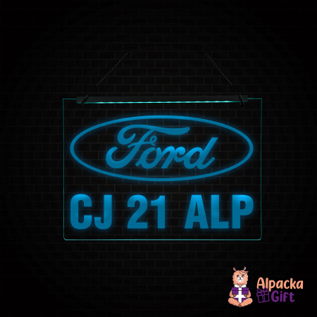 Placheta LED - FORD + Numar de inmatriculare [1]