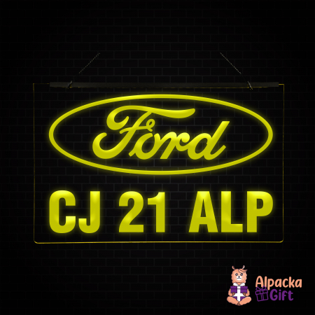 Camioane/Tiruri - Placheta LED - FORD + Numar de inmatriculare