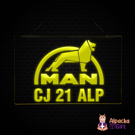 Camioane/Tiruri - Placheta LED - MAN + Numar de inmatriculare