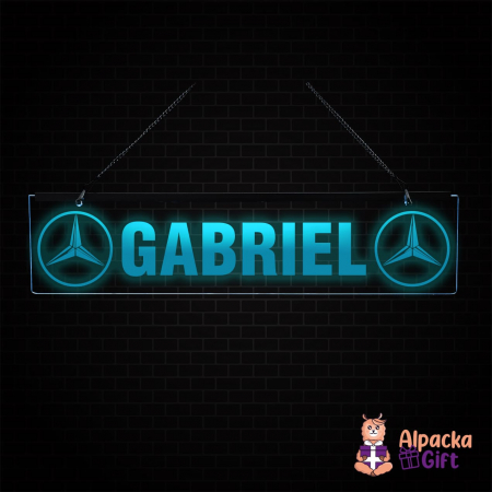 Placheta LED - Mercedes + Nume [2]