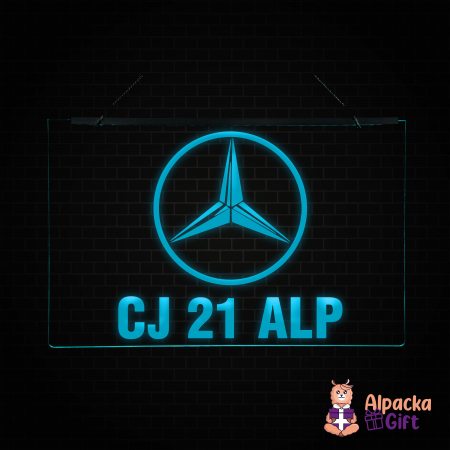 Placheta LED - Mercedes + Numar de inmatriculare [2]