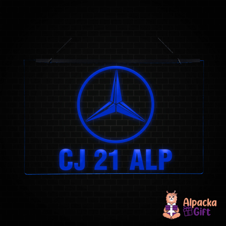 Placheta LED - Mercedes + Numar de inmatriculare [3]