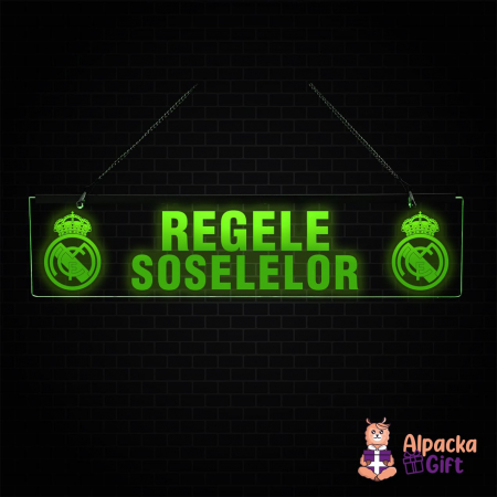 Placheta LED - Real Madrid + Porecla [2]