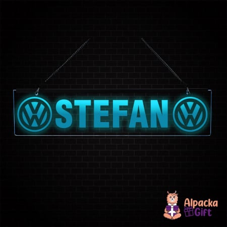 Placheta LED - Volkswagen + Nume [2]