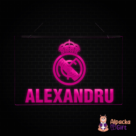 Placheta LED - REAL MADRID + Nume [4]