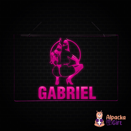 Placheta LED - Silueta1 + Nume [4]